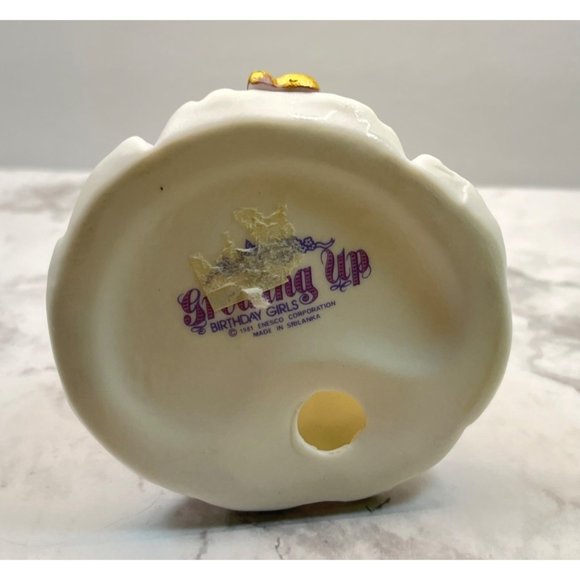 Growing Up Birthday Girls Age 13 Porcelain Blonde Figurine 1981 Enesco - Picture 3 of 8